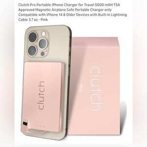 Clutch Pink Portable Charger